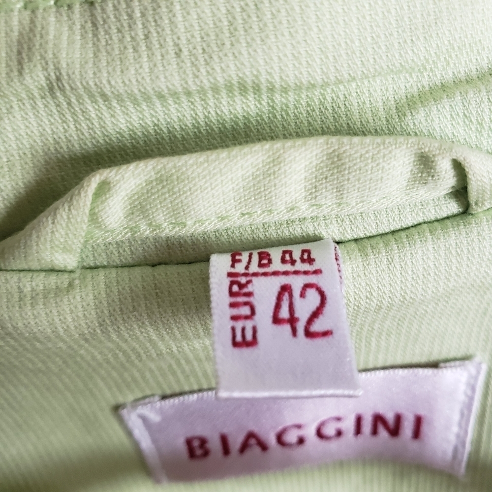 Biaggini Women's Lime Green Light Weight Spring Blazer - Picture 13 of 14
